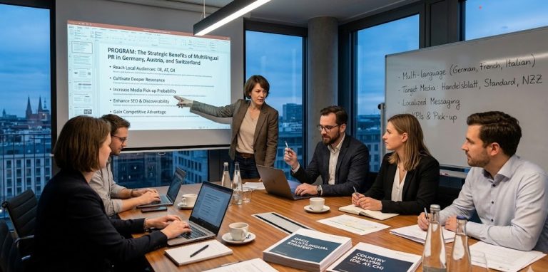 Relations presse multilingues dans la région DACH : les avantages des communiqués de presse localisés