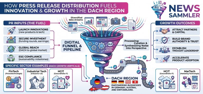 Le catalyseur de l’innovation : comment la distribution de communiqués de presse stimule la croissance dans la région DACH